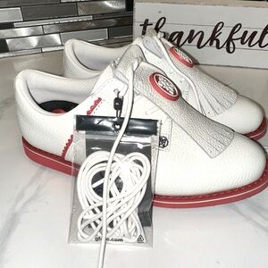 Brand new w/ tags G/fore Gallivanter Kiltie Red Poppy women’s golf shoes sz 5.5